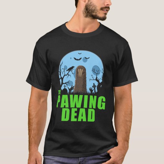 The Pawing Dead  Zombie Sloth Paw Halloween Costum Tシャツ (正面)