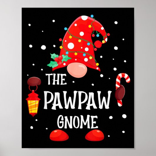 The Pawpaw Gnome Matching Family Christmas Gnome P ポスター (正面)