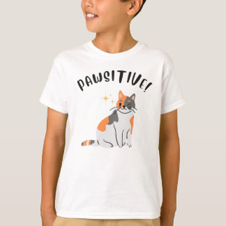 The PAWSITIVE Cat - Kid's T-Shirt Tシャツ