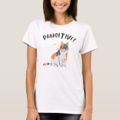 The PAWSITIVE Cat - Women's T-Shirt Tシャツ (正面)