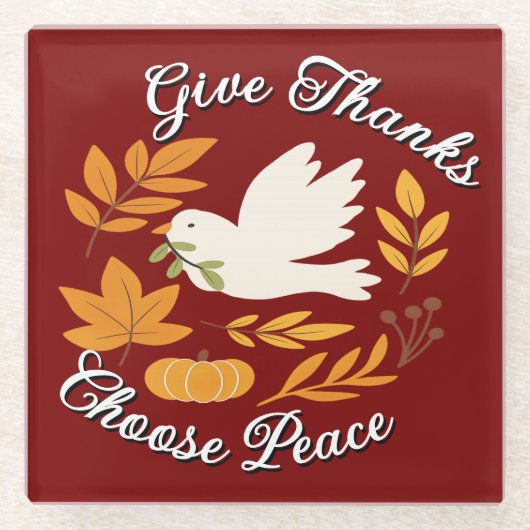 'The Peace Collection' Coaster ガラスコースター (正面)