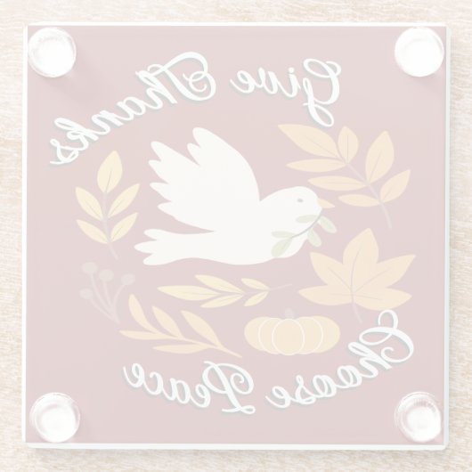 'The Peace Collection' Coaster ガラスコースター (裏面)