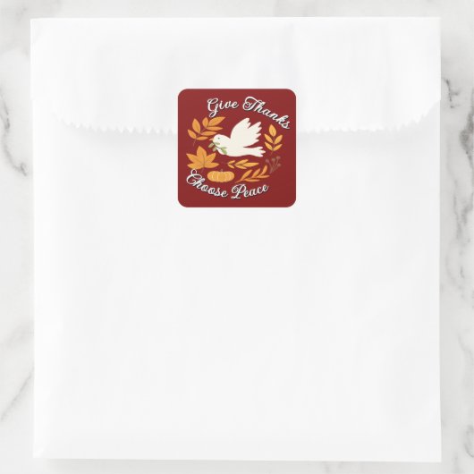 'The Peace Collection' Sticker スクエアシール (バッグ)