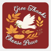 'The Peace Collection' Sticker スクエアシール (正面)