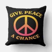 'The Peace Collection' Throw Pillow クッション (正面)