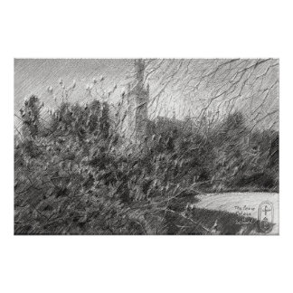 The Peace Palace – Graphite Landscape Elegance ポスター
