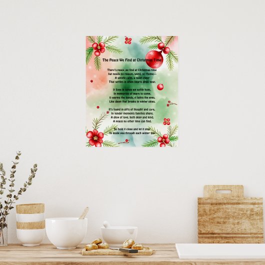 The Peace We Find at Christmas Time ポスター (キッチン)