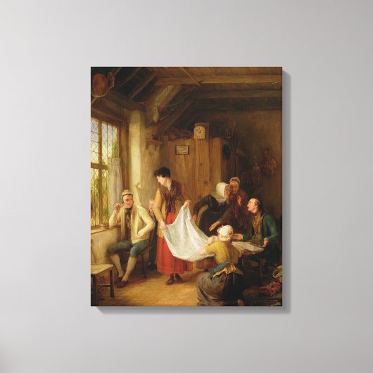 The Pedlar, 1814 (パネル上の油) キャンバスプリント (正面)