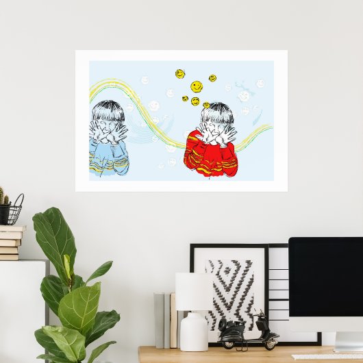 The Peek-A-Boo Brothers ポスター (ホームオフィス)