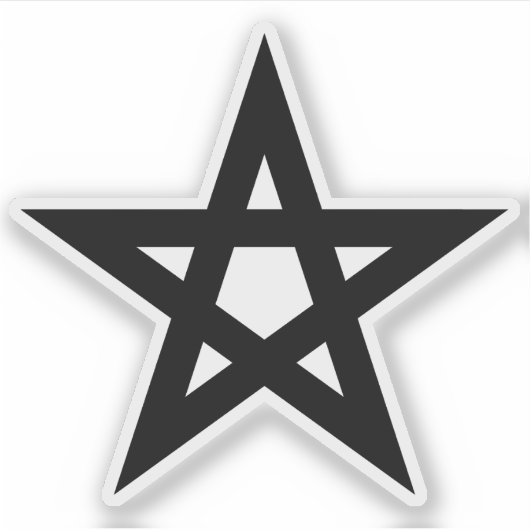 The Pentagram (black) シール (正面)