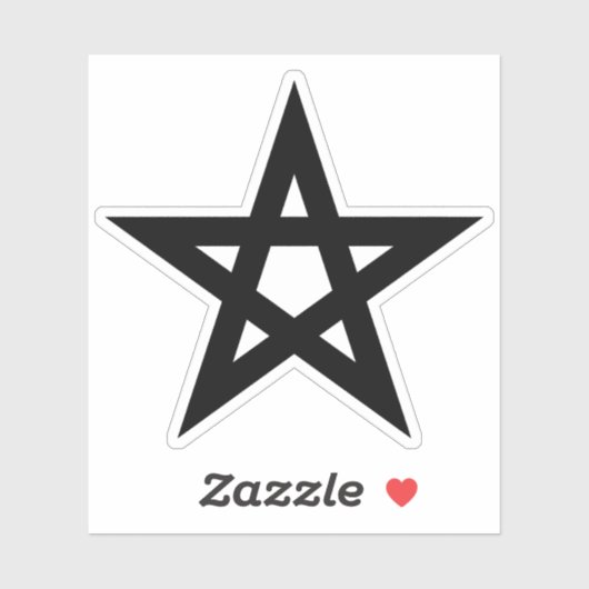 The Pentagram (black) シール (シート)