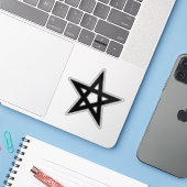 The Pentagram (black) シール (ノートパソコンとiPhone)