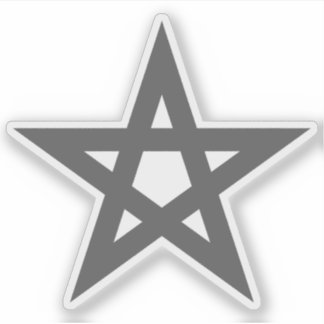 The Pentagram (grey) シール