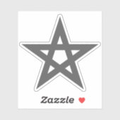 The Pentagram (grey) シール (シート)