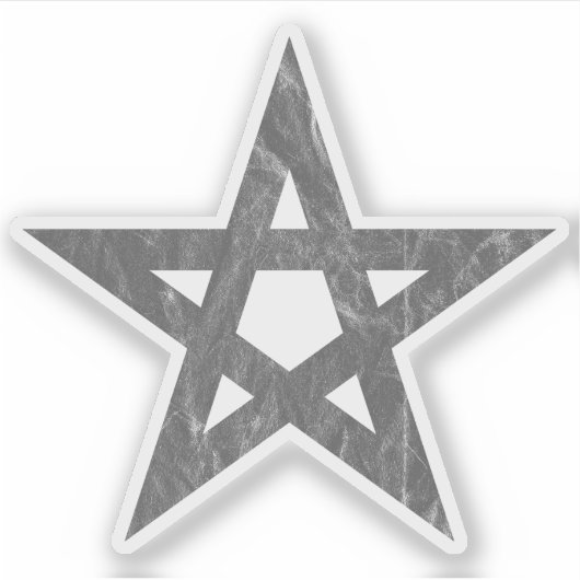 The Pentagram (grey vintage) シール (正面)