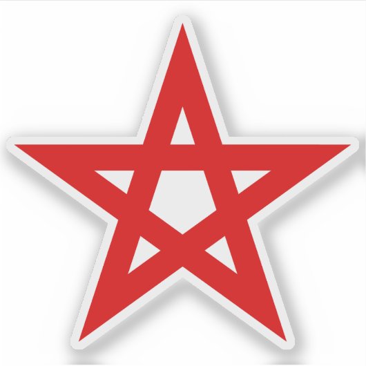 The Pentagram (red) シール (正面)