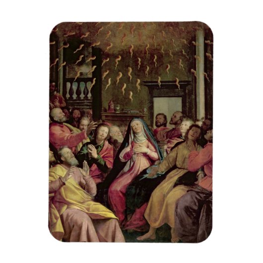 The Pentecost, c.1598 (パネル上の油) マグネット (縦)