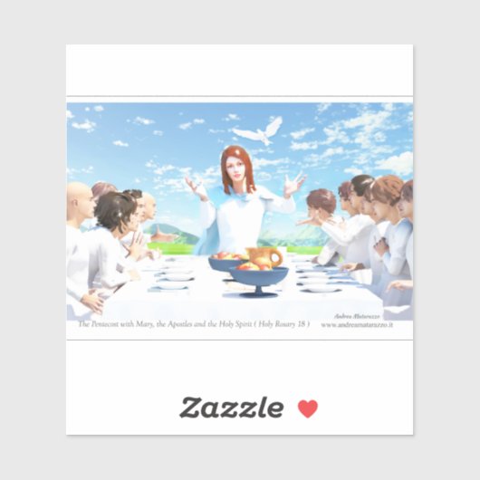 The Pentecost - Mary, Apostles and the Holy Spirit シール (シート)