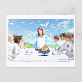 The Pentecost - Mary, Apostles and the Holy Spirit ポストカード