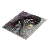 “The Peony Lantern” by Warwick Goble タイル (側面)