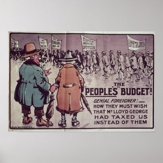 The People's Budget', 1909 ポスター (正面)