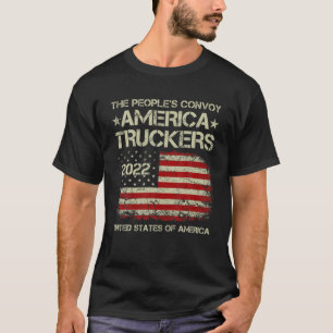 The People's Convoy 2022 America Truckers Freedom Tシャツ