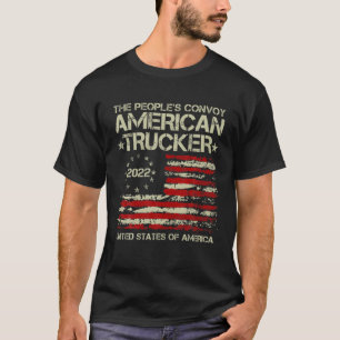 The People's Convoy 2022 America Truckers Freedom Tシャツ