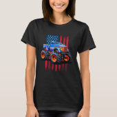 The perfect American Flag Monster Truck's Rule Tシャツ (正面)
