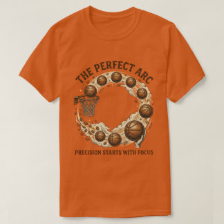 The Perfect Arc - Vintage Basketball & Coffee Tシャツ