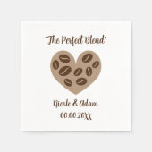 The Perfect Blendカスタム紙ナプキン結婚for スタンダードカクテルナプキン (正面)