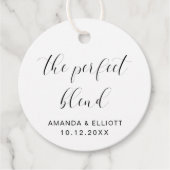 The Perfect Blend白黒タイポグラフィ結婚's フェイバータグ (正面)