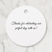 The Perfect Blend Coffee結婚's Thank You フェイバータグ (裏面)