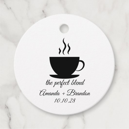The Perfect Blend Coffee結婚's Thank You フェイバータグ (正面)