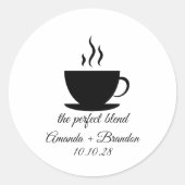 The Perfect Blend Coffee結婚's Thank You ラウンドシール (正面)