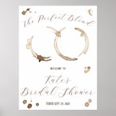 The Perfect Blend! Coffee Bridal Shower Welcome ポスター (正面)