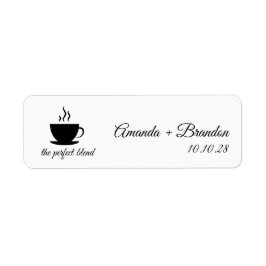 The Perfect Blend Coffee Script Wedding Favor  ラベル