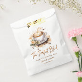 The Perfect Blend Coffee Wedding Couples Shower  フェイバーバッグ (封をした状態)