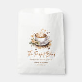 The Perfect Blend Coffee Wedding Couples Shower  フェイバーバッグ (正面)