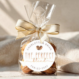 The Perfect Blend Coffee Wedding Shower ラウンドシール