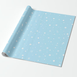 the perfect blue Christmas wrapping paper ラッピングペーパー