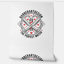 The Perfect Match Barber Shop Vintage Valentine Wa 壁紙