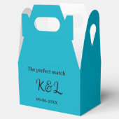The perfect match couple name letter date blue sim フェイバーボックス (オープン)