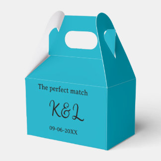 The perfect match couple name letter date blue sim フェイバーボックス