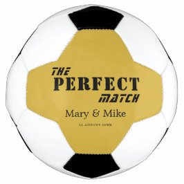 The PERFECT Match M Gold Style Couple サッカーボール