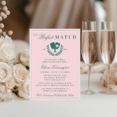 The Perfect Match Pickleball Club Bridal Shower 招待状