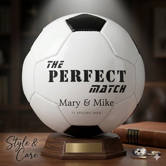The Perfect Match Soccer Ball For Couples Gift サッカーボール