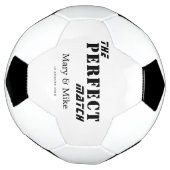 The Perfect Match Soccer Ball For Couples Gift サッカーボール (回転)