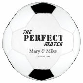 The Perfect Match Soccer Ball For Couples Gift サッカーボール (正面)