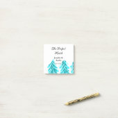 The perfect match winter blue pine tree wedding na ポストイット (デスク上)