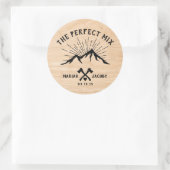 The Perfect Mix結婚式の引き出物DIYトレイルミックス ラウンドシール (バッグ)